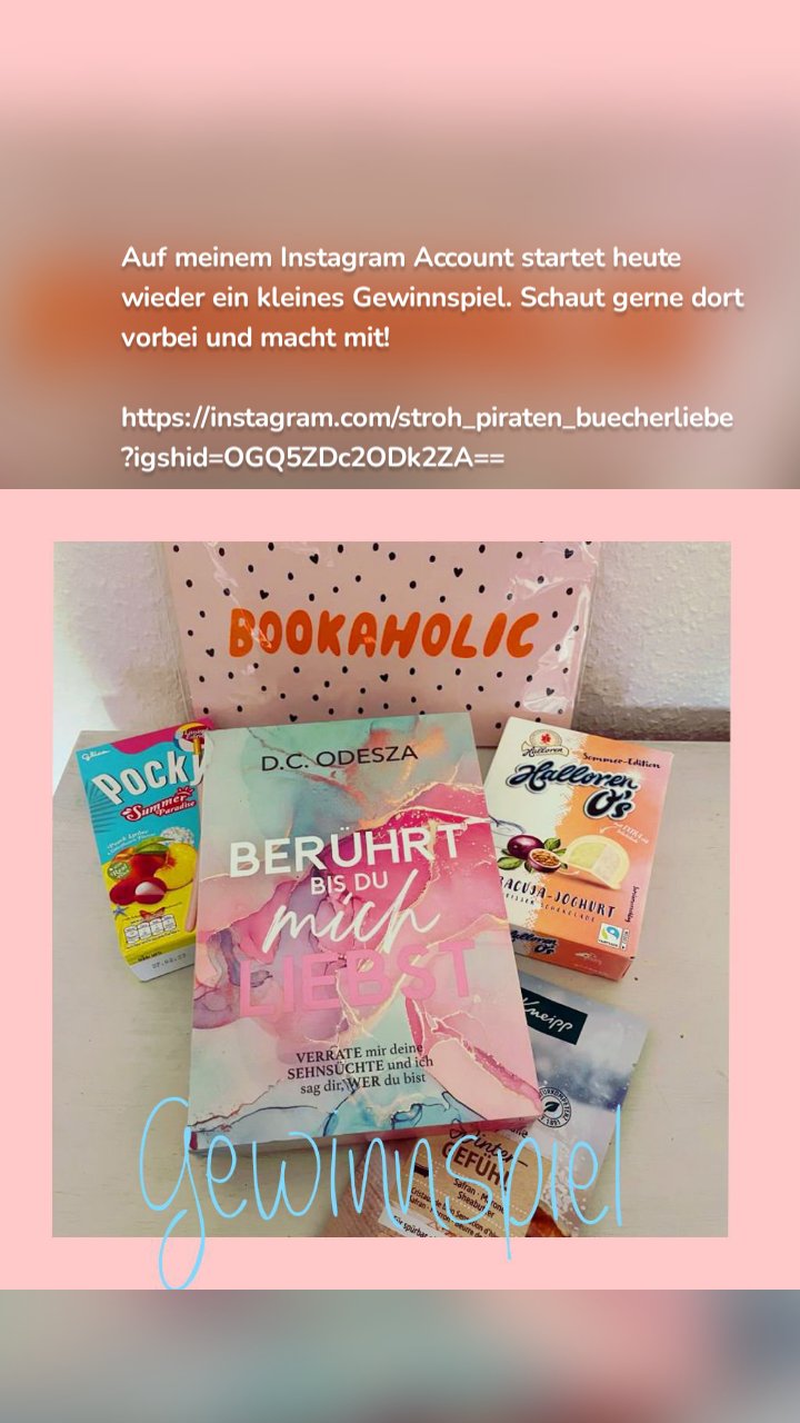 Auf meinem Instagram Account startet heute wieder ein kleines Gewinnspiel. Schaut gerne dort vorbei und macht mit! 

https://instagram.com/stroh_piraten_buecherliebe?igshid=OGQ5ZDc2ODk2ZA==